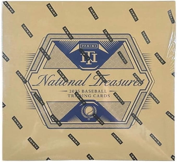 2025 Panini National Treasures Baseball Hobby Trading Card Box (Eight Autographs or Memorabilia Cards Per Box!
