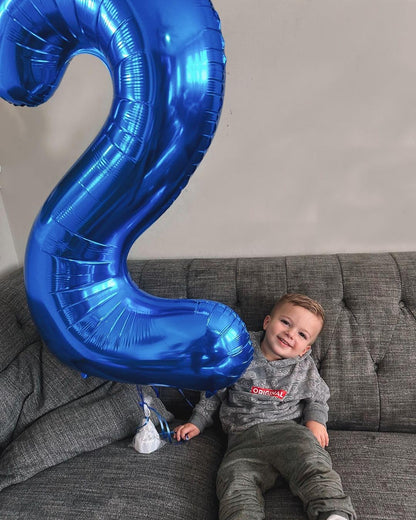 Number 22 Balloon by [Brand Name] - 40 Inch Navy Blue Birthday Decoration for 22nd Celebration
