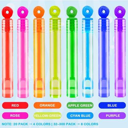 Bubbles Party Favors Supplies for Kids,20-300 Pack Mini Bubble Wand Toy for Toddler, Small Goodie Bag Stuffer Camping Outdoor, Preschool Kindergarten Graduation End of The Year School Students Gifts