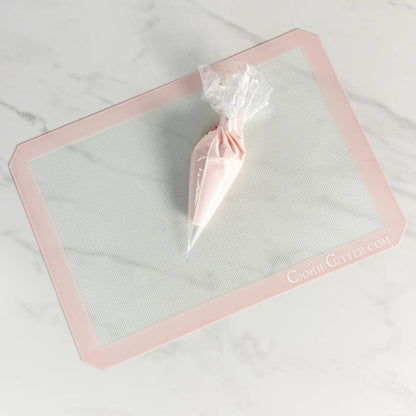 CookieCutter.com 16.5"x11.5" Pink Silicone Baking Mat - Reusable Nonstick Baking Sheet - Sandy Pink (2 Pack)
