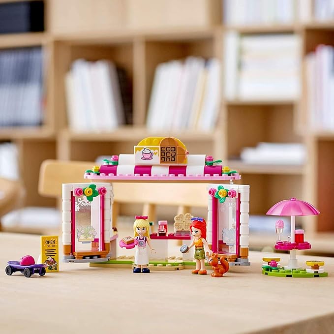 LEGO Friends Heartlake City Park Café 41426 Building Toy Outdoor Café Set Inspires Role Play and Includes 2 Buildable Mini-Doll Figures Great Gift for Kids Who Love Food Play (224 Pieces)