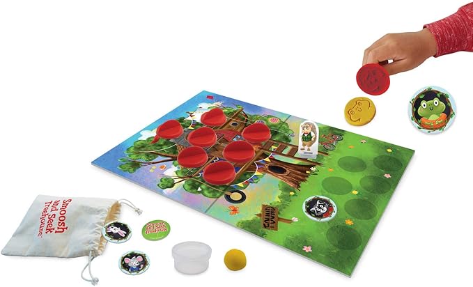 Peaceable Kingdom Smoosh and Seek Treehouse - Cooperative Memory-Matching Game - Use Teamwork to Win! - Perfect for Families with Kids Ages 3 &amp up