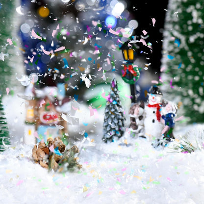 Skiennix Fake Snow Decor - Glittery Artificial Snow for Crafting & Holiday Decorations | 5.3 Ounce