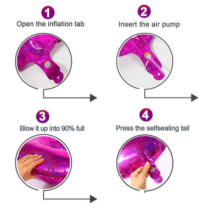 Laser Hot Pink 7 Balloon, Number Balloons 40 Inch, 7th Birthday Decorations for Girls Kids, Party Decoration for Women, Number 7 Balloon