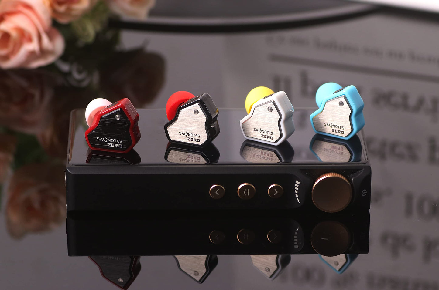 Linsoul 7Hz Salnotes Zero HiFi 10mm Dynamic Driver in-Ear Earphone IEM with Metal Composite Diaphragm Stainless Steel Faceplate Detachable 2Pin OFC Cable (Black, with Mic, 3.5mm)