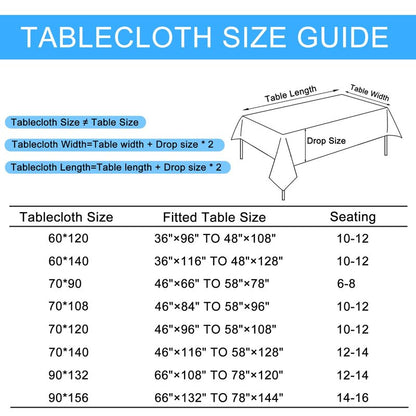 Hiasan 2 Pack Faux Linen Rectangle Tablecloth - Wrinkle and Stain Resistant Washable Table Cloth for Kitchen Dining Room Holiday Table Cover for Party Dinner, Beige, 70 x 140 Inch