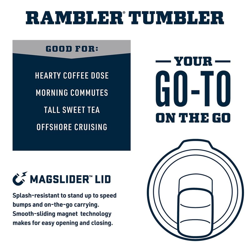 YETI Rambler 20 oz Tumbler, Stainless Steel, Vacuum Insulated with MagSlider Lid, High Desert Clay