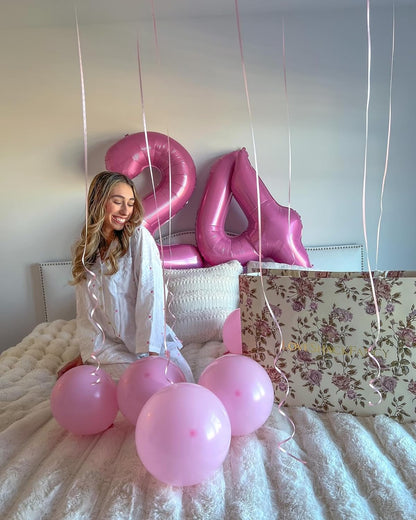Number 3 Balloon - 40 Inch Pink Birthday Decoration for Kids & Women’s Parties