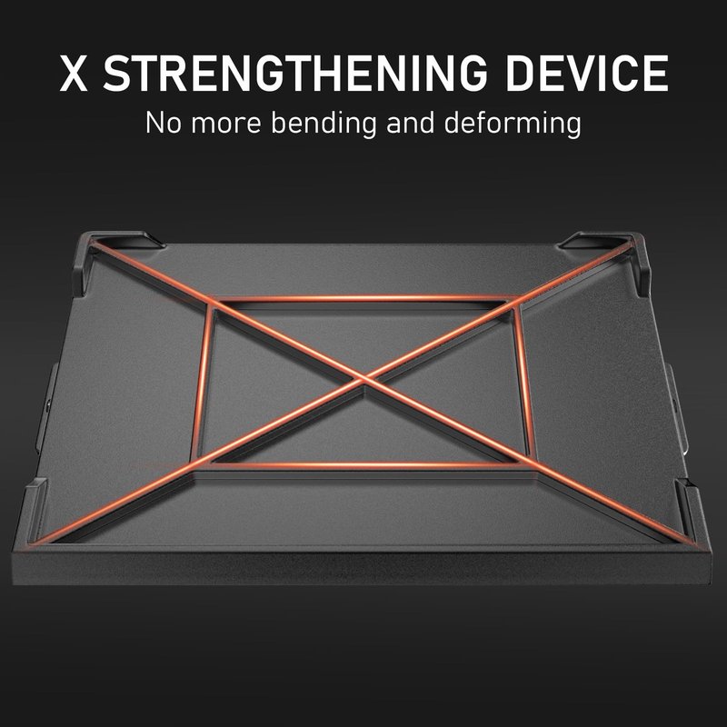Utheer 23" x 16" Cast Iron Griddle for Gas Grill and Stove Top, Universal Flat Top Griddle with Pre-Seasoned Nonstick Coating, X-Shaped Reinforced Ridges, Perfect for Healthy Cooking, Parties, Camping