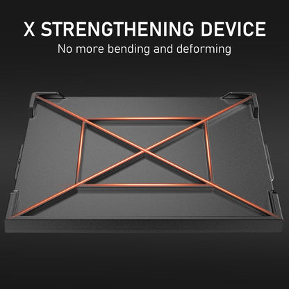 Utheer 23" x 16" Cast Iron Griddle for Gas Grill and Stove Top, Universal Flat Top Griddle with Pre-Seasoned Nonstick Coating, X-Shaped Reinforced Ridges, Perfect for Healthy Cooking, Parties, Camping
