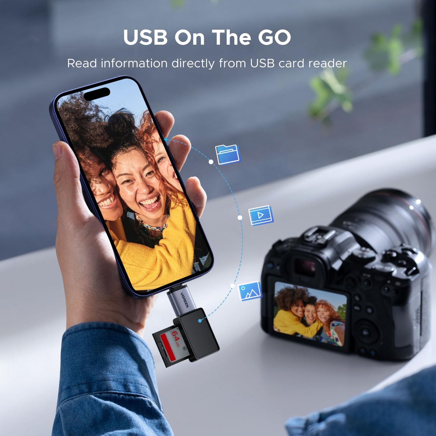 UGREEN USB C to USB Adapter 4 Pack, 10Gbps USBC Male to USB 3.2 Female Adapter, Type C USB C Adapter for MacBook Pro,iMac,iPhone 16 15 Pro Max,iPad mini Pro, Thunderbolt 4, Samsung Galaxy