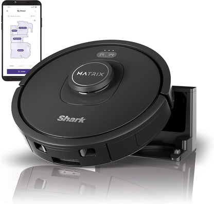 Shark RV2310 Robot Vacuum - Self-Cleaning Brushroll for Pet Hair | Wi-Fi Precision Mapping, Black/Silver