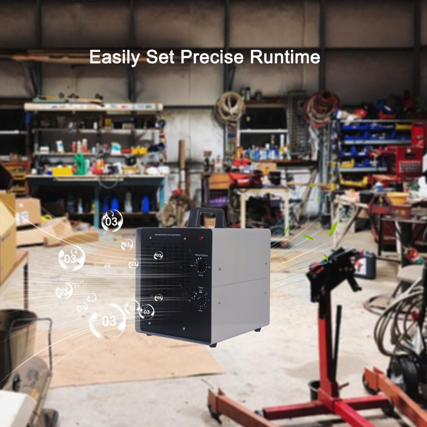 0zone Generator, 4500 Sq/Ft Portable 0zone Machine Ionizer for Commercial, Industrial, Car, Home, Basement