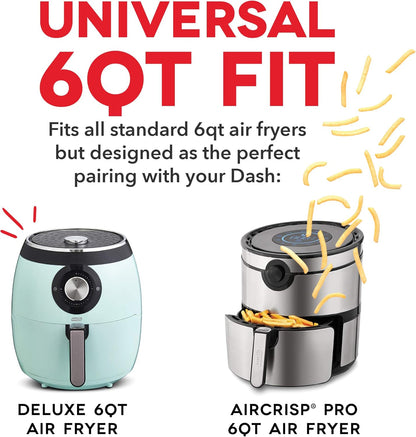 DASH DFAF450UP1 Air Fryer, Deluxe, Accessory Bundle