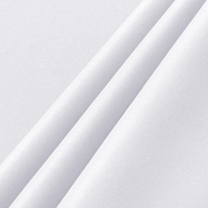 sancua 2 Pack White Tablecloth 60 x 120 Inch, Rectangle 8 Feet Table Cloth - Stain and Wrinkle Resistant Washable Polyester Table Cover for Dining Tables, Buffet Parties and Camping