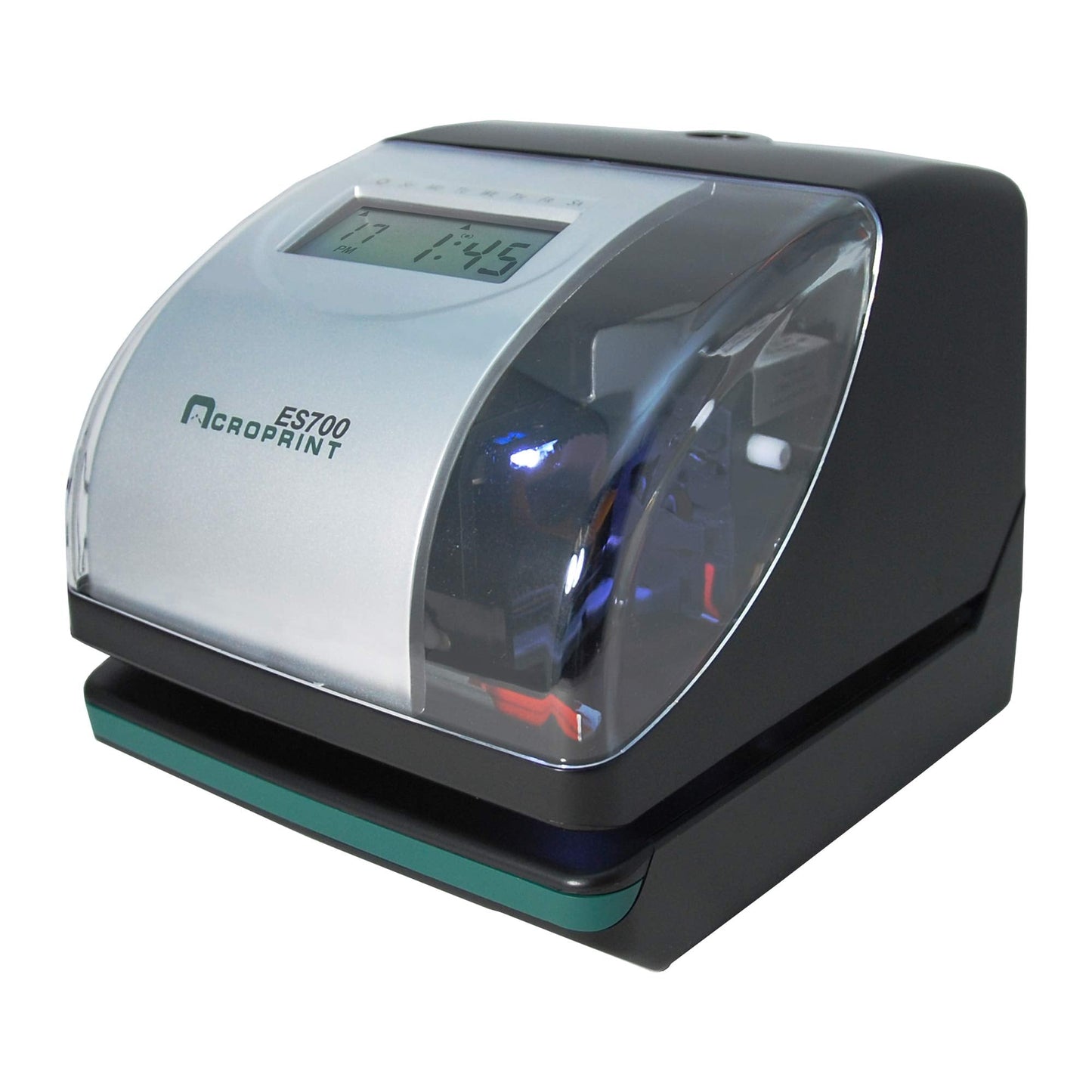 Acroprint Electronic Time Clock Machine – Time Stamp Machine for Employees, Ideal for Small Business, Accommodates Right or Left-Hand Time Cards, Selectable Hour Format