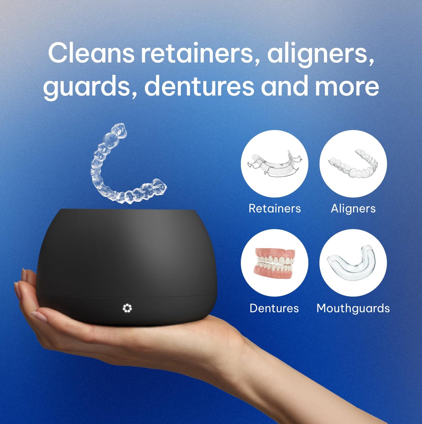 Zima Dental Pod PRO: New Ultrasonic Retainer Cleaner Machine. Market-Leading, Best Aligner Cleaner, Nightguard Cleaner, Mouthguard Cleaner, Denture Cleaner, Ultrasonic Cleaner for Oral Dental Care