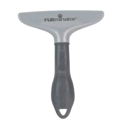 FURminator Dog/Cat Grooming Rake, Grooming Tool, Removes Loose Hair and Tangles, Gray