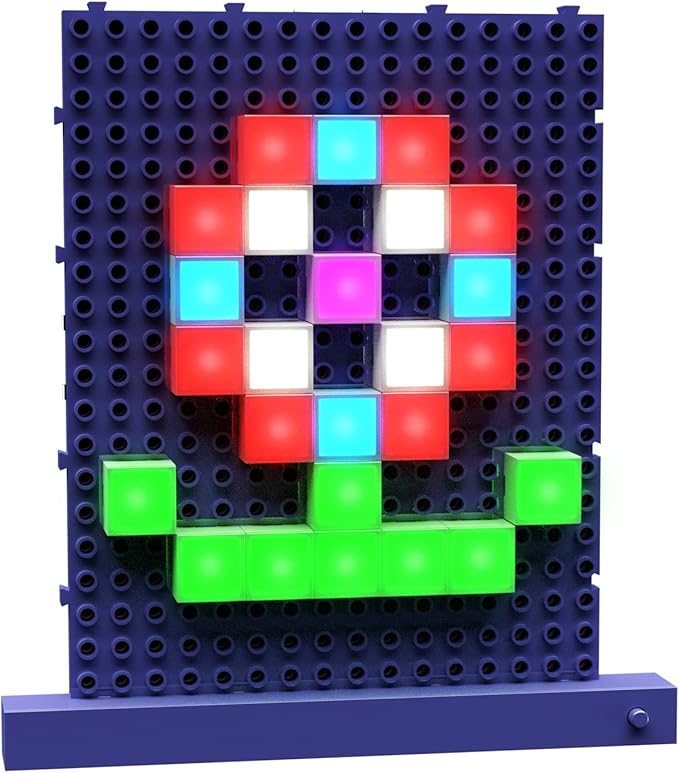 E-Blox Lite Blox STEM Builder Kit (30 Pieces) Colorful LED Lights Building Blocks Toy Set Great Science Project for Kids Birthday Gift Boys Girls 3+