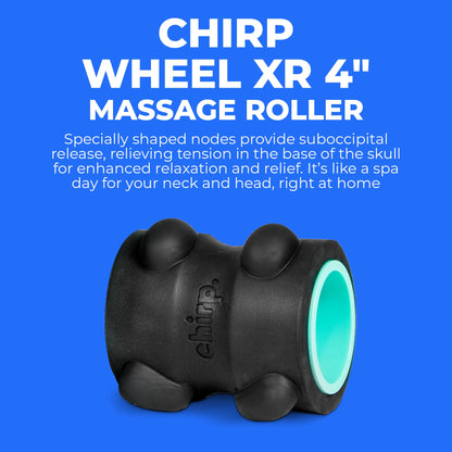 Chirp Wheel XR Massage Roller for Neck & Headache Relief – Rejuvenate Body, Spinal Care & Tension Through Thumb Pressure Release | High-Density Foam for Physical Therapy, 500lbs Capacity, 4" Mint