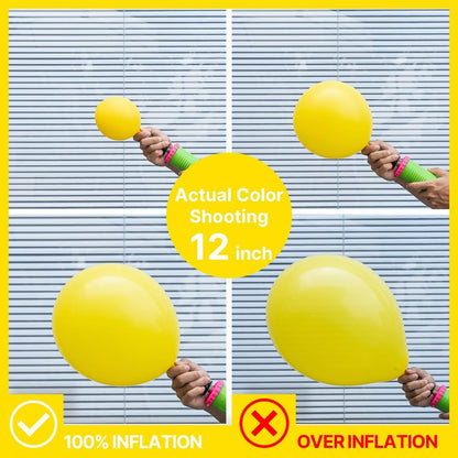 PartyWoo Yellow Balloons 100 pcs Different Sizes of 36 18 12 10 5 Inch Matte Light Yellow Latex Balloon Arch Kit Garland for Easter Bee Baby Shower Sunflower Birthday Graduation Decorations Yellow-Y55