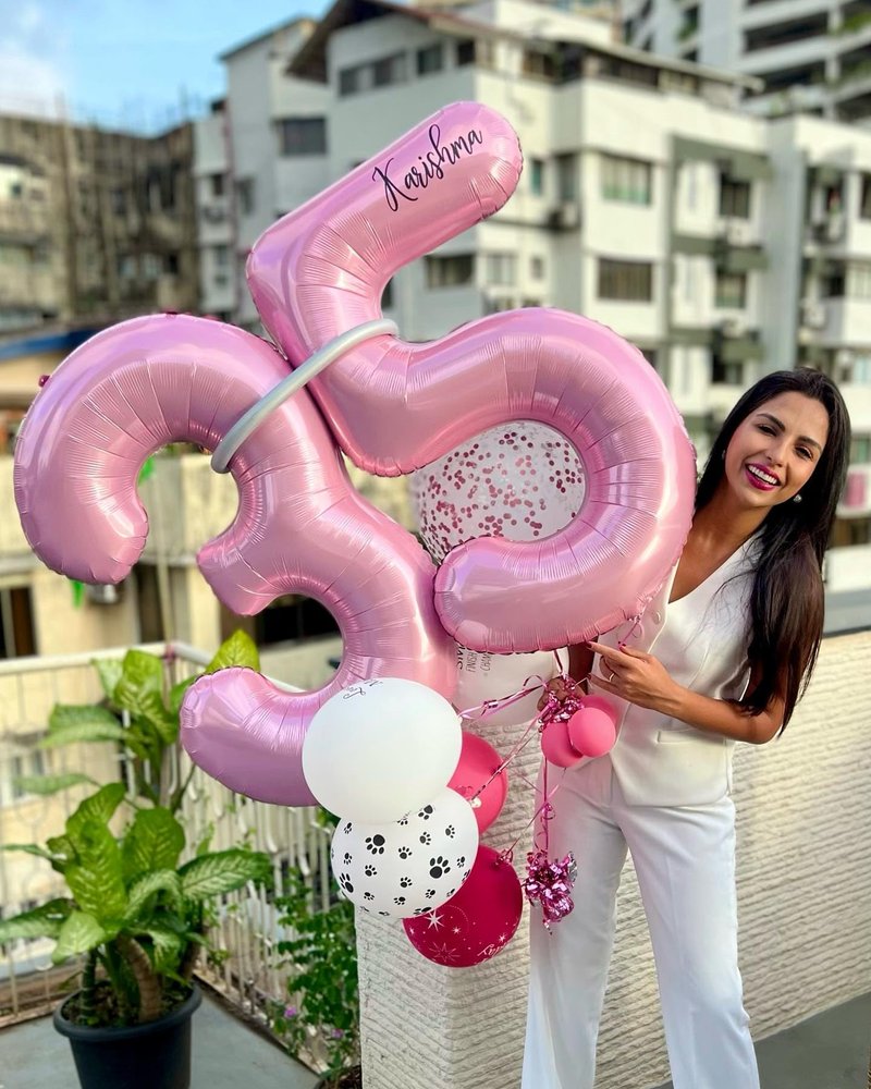 Pearlescent Pink Number 10 Balloons 40 inch, 10 Number Balloons, 10th Birthday Decorations for Girls 10 Year Old Pastel Pink Party Supplies