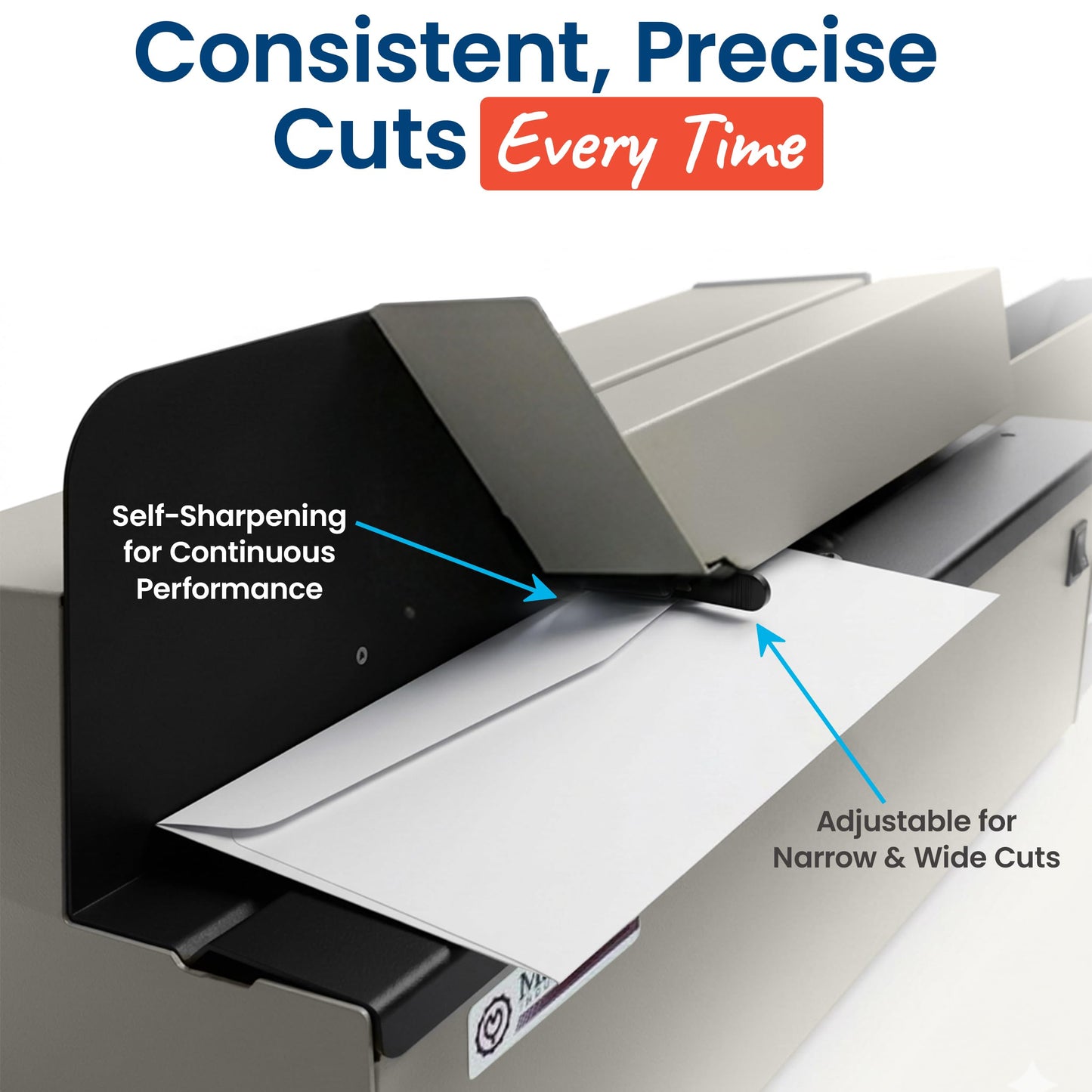 Martin Yale 62001 Deluxe High-Speed Letter Opener, Gray, Up To 17,500 Envelopes per Hour, Accepts a 6" Tall Stack of Envelopes, 500,000 per Month Capacity
