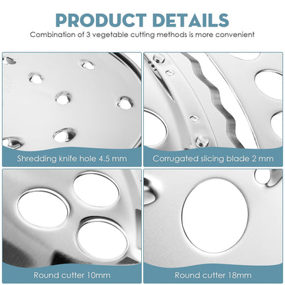 Luojiedejinbiao Slice Shred Disc Blade Replacement for Hamilton Beach Food Processor Blade Replacement Part 70730 70740 70670 70760