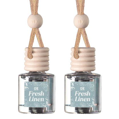 CANDECraftCo Car Air Hanging Fragrance Oil, Car Auto Freshener for Essential Oils, Scents Fragrance Aromatherapy Automobile Diffuser, Long Lasting (Fresh Linen)
