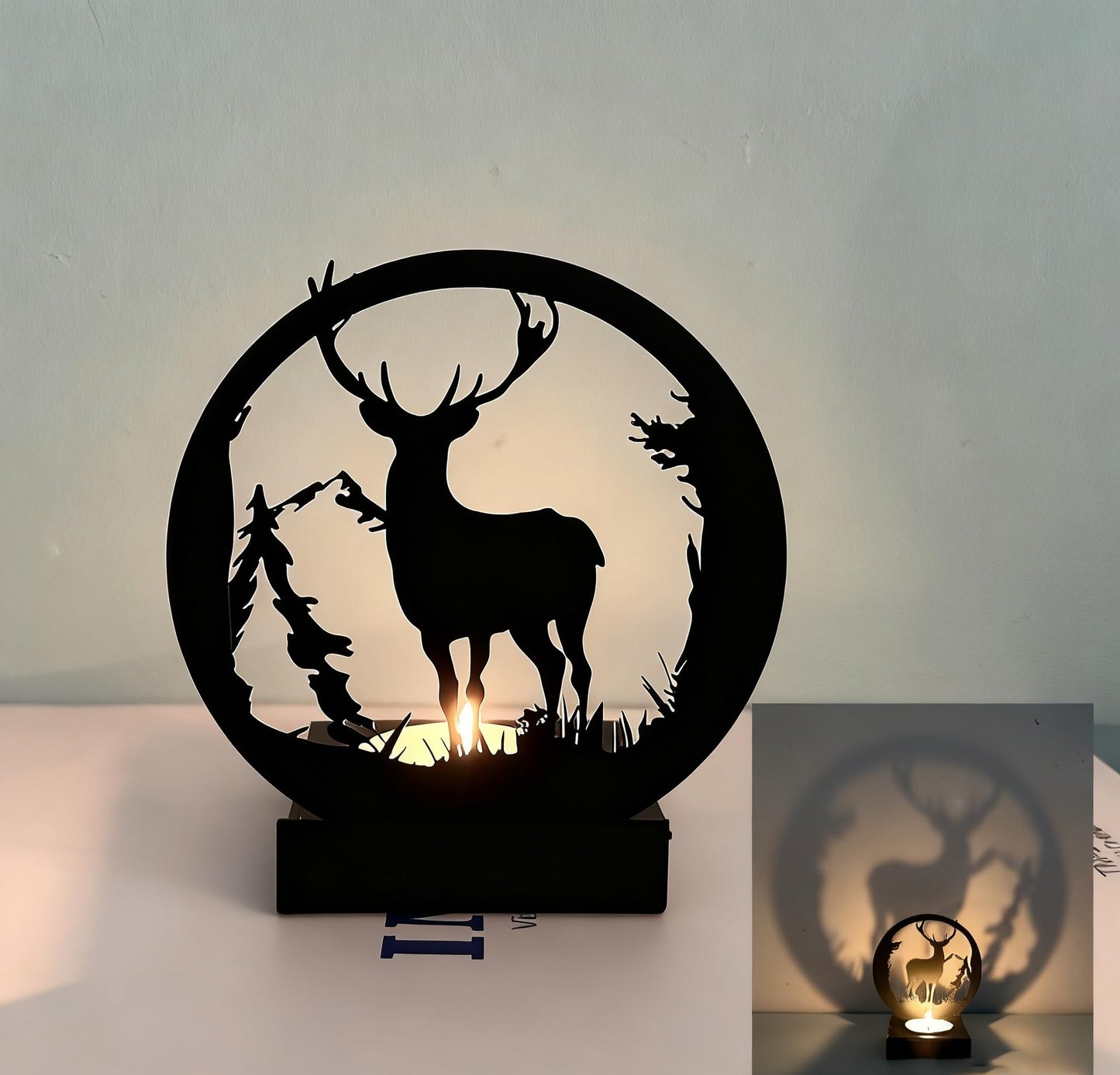 Candle Holders Bulk for Holiday Decor Indoor Outdoor Decorations for Halloween Party Table Kitchen Fireplace Bookshelf Desk Table Seasonal Display