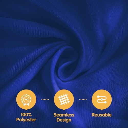 BRILLMAX 10 Pack Navy Blue Tablecloths 60 x 126 Inch for 8ft Rectangle Tables - 150 GSM Polyester Fabric, 15" Standard Drop, Water, Stain & Wrinkle Resistant Cloth Cover for Wedding Dining Buffet