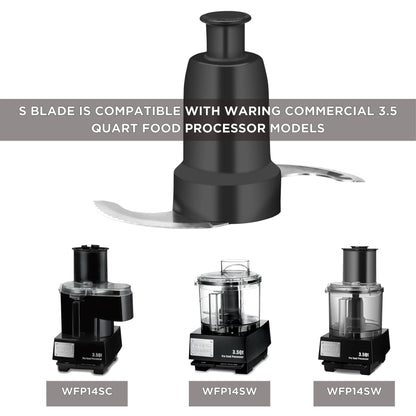 Waring Commercial Sealed LiquiLock S-Blade for use with WFP14S, WFP14SC (Patented)