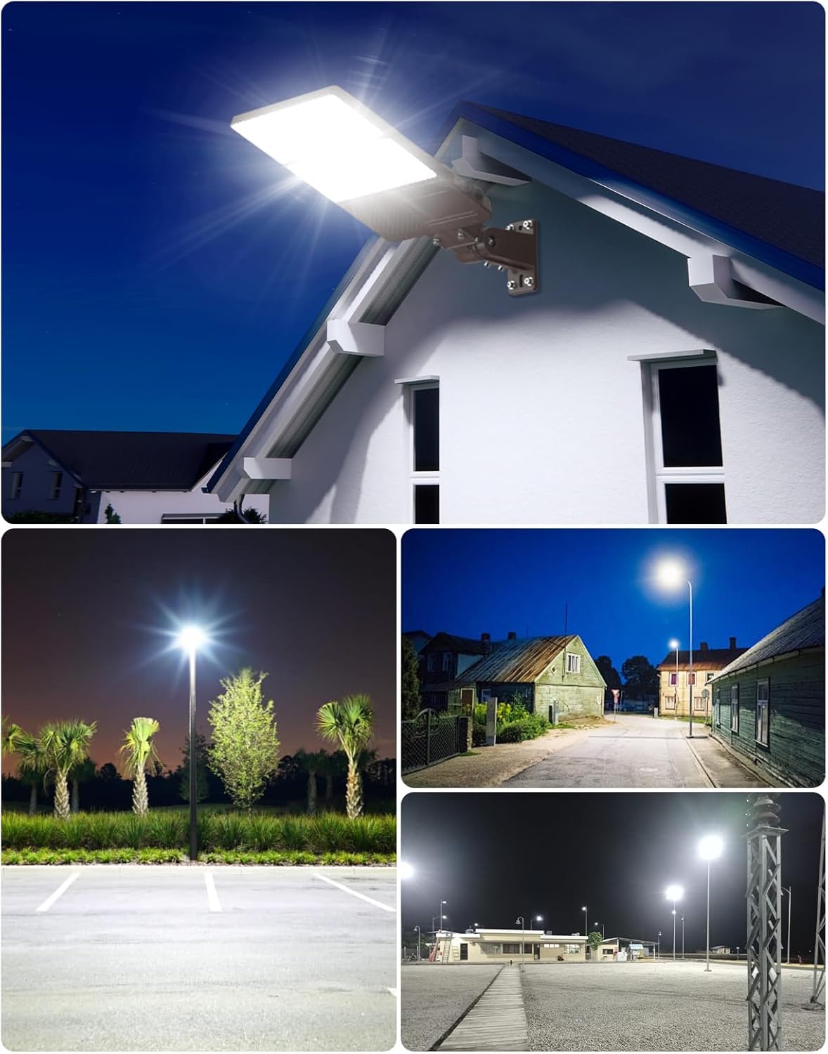 ADUB 10PCS LED Parking Lot Lights 320W 250W 200W, LED Shoebox Light 5700K 5000K 4500K Arm&Slip Fit Mount,Outdoor Pole Light with Photocell, IP65 Commercial Street Area Flood Lighting 100-277V