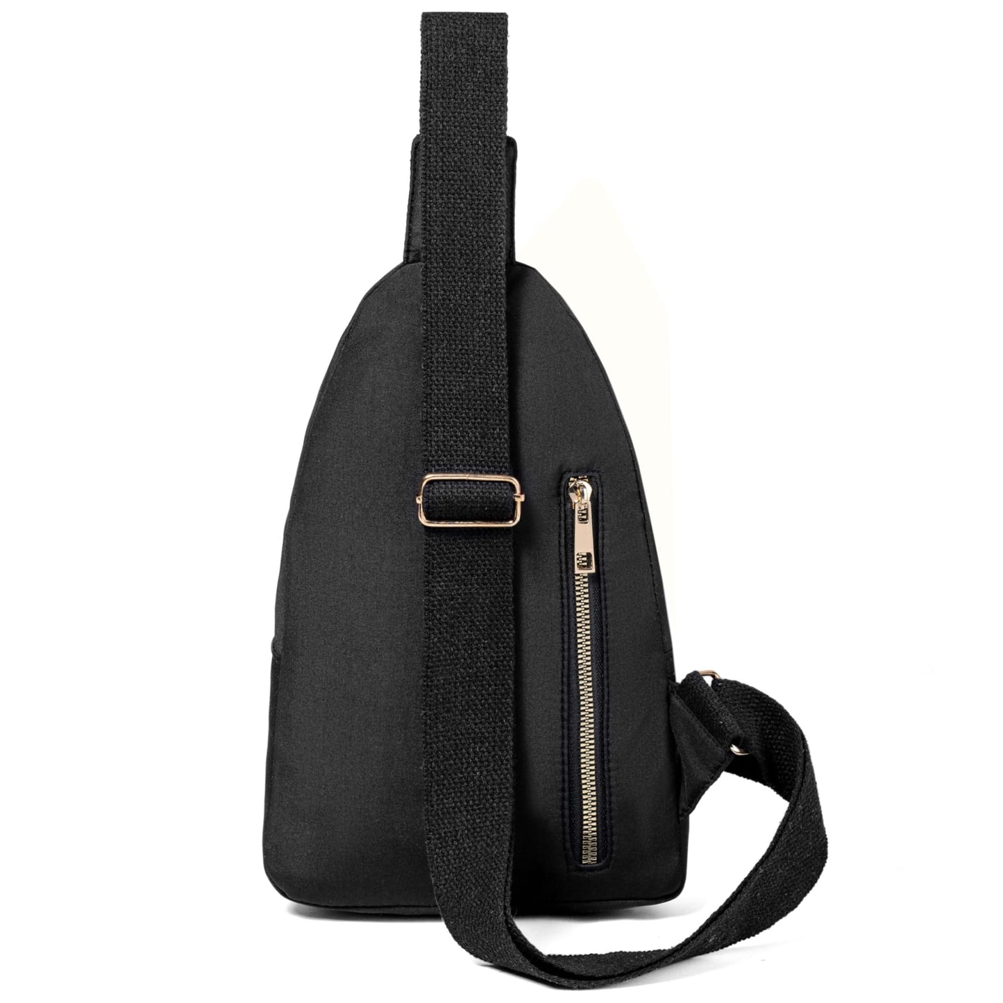 Small Sling Backpack Crossbody Sling Bag for Women, Chest Bag Daypack Fanny Pack Cross Body Bag for Outdoors Hiking Traveling - Black