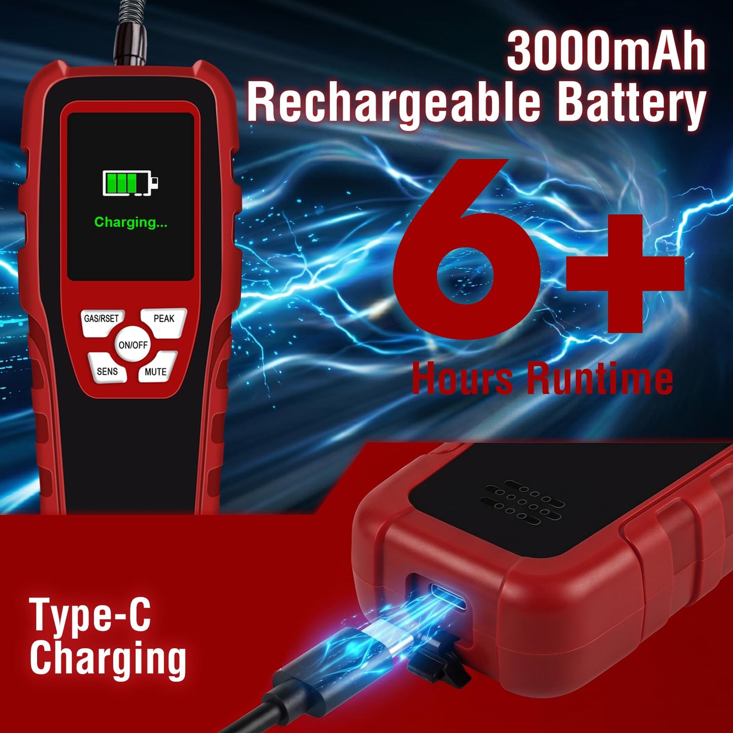 Refrigerant Leak Detector, Aprvtio ALD-200+ HVAC Freon Sniffer 2026 Upgraded 3-in-1 A1 A2L A3 & Low-GWP Compatible, Smart Semiconductor Sensor with 0.14 oz/yr Sensitivity, Professional AC Sniffer