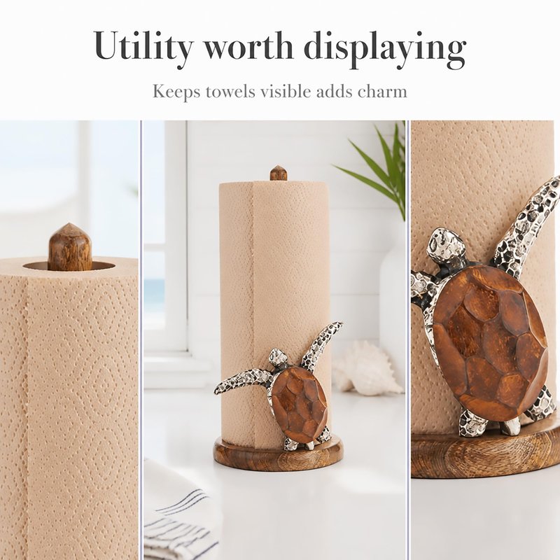 Mud Pie Turtle Paper Towel Holder