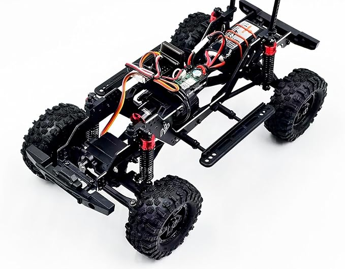 HOBBYPLUS CR-18P V3 Brushless Rushmore in Metallic Cyan - 1/18 Scale RC Truck Crawler with Off-Road RC Trucks Features Portal Axles &amp Metal Gears - Ready-to-Run (1810416-V3)