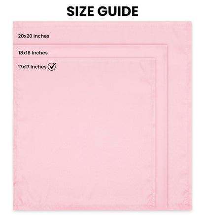 Utopia Home Pink Cloth Napkins (12 Pack, 17x17 Inches), Ideal Dinner Napkins for Party, Wedding and Lunch/Dinner