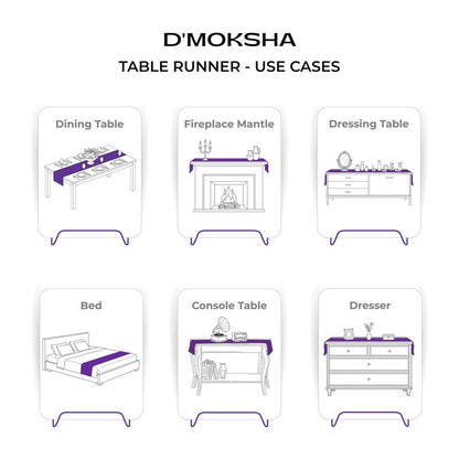 Signature Linen™ by D'Moksha Natural Table Runner 72 Inches Long, 100% Pure Linen, Hemstitch, 14 x 72 Inch Table Runner for Dresser, Dining- Mothers Day, Spring, Summer