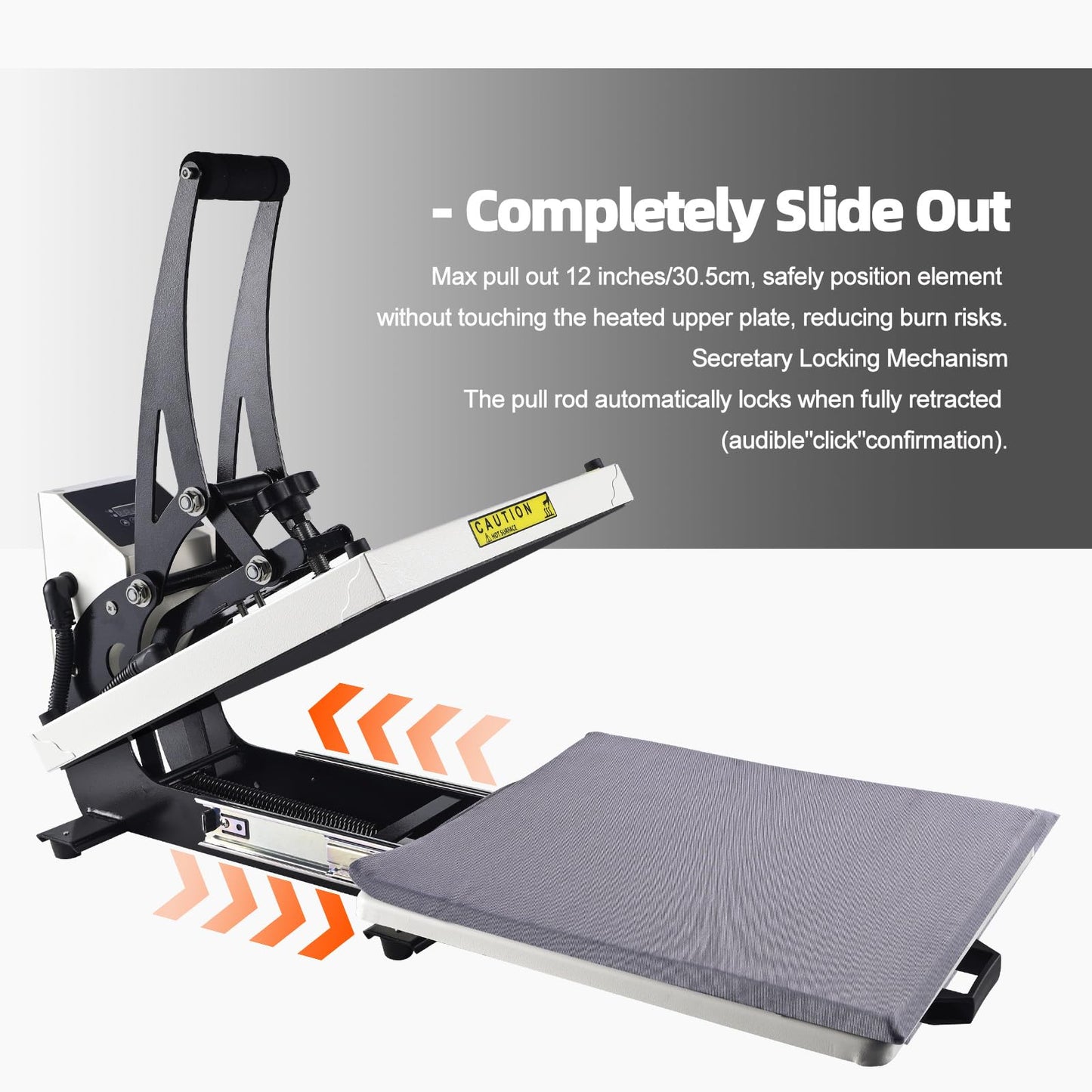 ColorSub Heat Press 15x15 inch Industrial Quality Heat Press Machine with Slide Out Drawer, Heat Press Machine for T Shirts, White