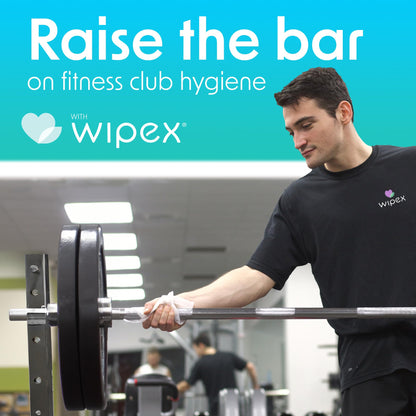 Wipex Gym Wipes Disinfecting Refills for Fitness Equipment & Commercial Gyms, EPA Registered Antibacterial Wipes, Kills Germs in 15 Seconds, Bulk 800 Count Roll for Dispensers