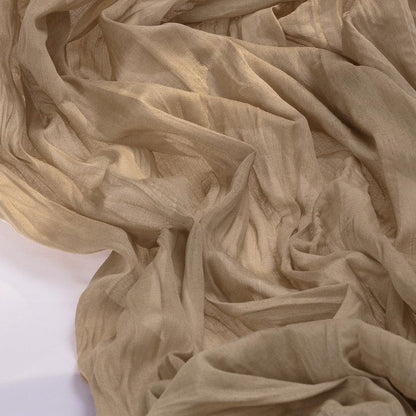 Socomi 10pcs Nude Brown Cheesecloth Table Runner Boho Rustic Gauze 120 inch 10FT Cheese Cloth Sheer Runner for Wedding Party Baby Shower Birthday Home Decor Holiday Decorations