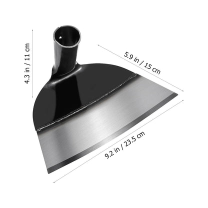 Garden Hoe Head, Hand Hoe Garden Tool for Weeding Replacement Handheld Grub Hoe Head Round Eye Hoes Planting Digging Tool Weeding Loosening Soil Hoe Head, Without Handle 9.25 X 5.90 X 4.33 Inches