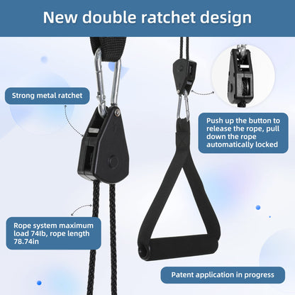 Fanwer Upgraded Neck Stretcher Cervical Neck Traction Device,Double Ratchet Neck Tension Relief Portable Over The Door Device,for Physical Therapy,Neck Pain Relief, Vertebrae Disk Herniation,Black