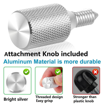 FavorKit 3 in 1 Pasta Maker Attachment Set for KitchenAid Mixers Plus Hub Knob Screw Accessory Included Dough Sheet Roller, Noodle Spaghetti & Fettuccine Cutters-Unique Design