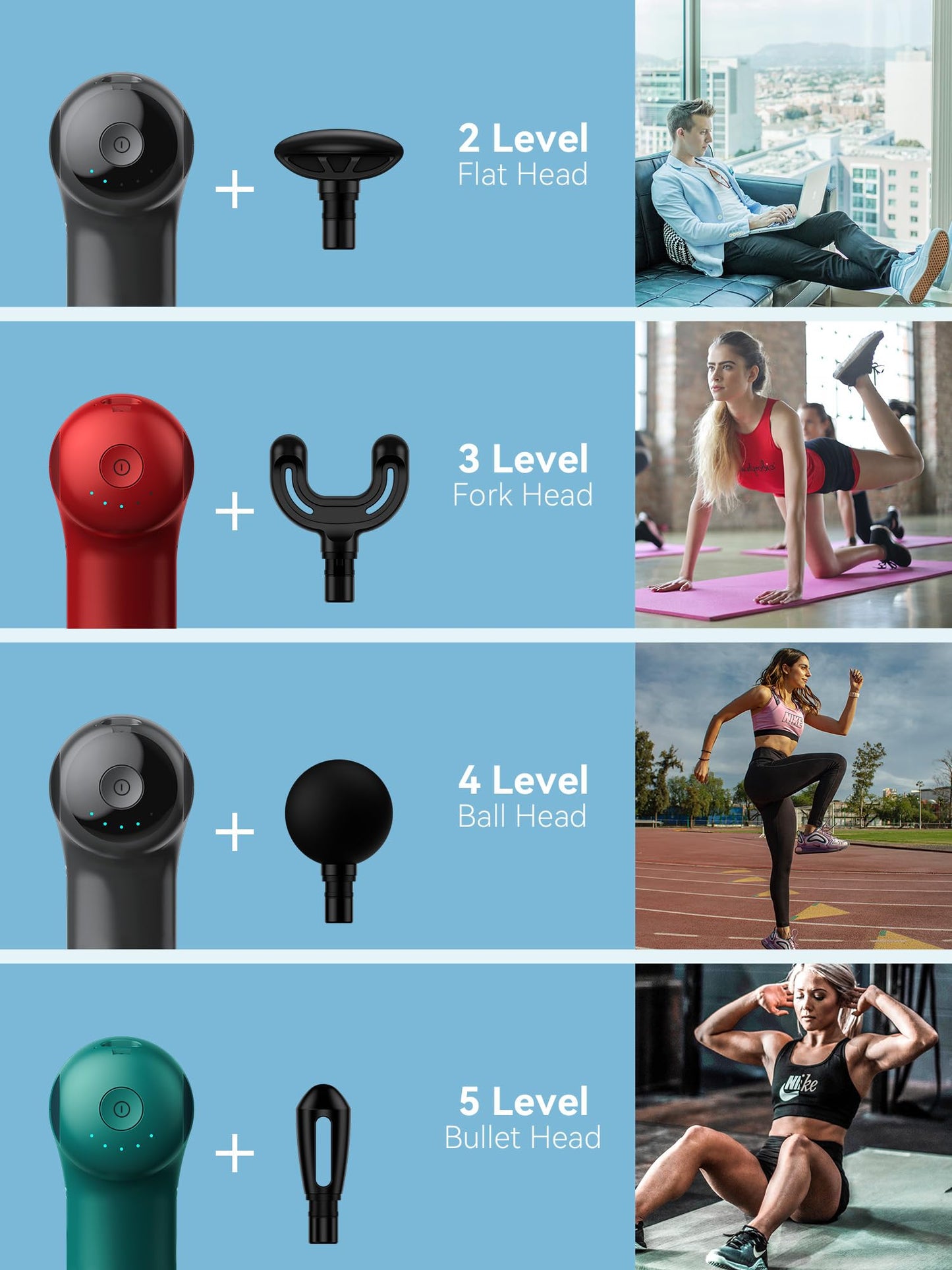 Super Mini Massage Gun, Percussion Deep Tissues Muscle Massager, Compact Sports Travel Massage Gun, Portable Handheld Massager for Office Gifts for Her, Home, Athletes