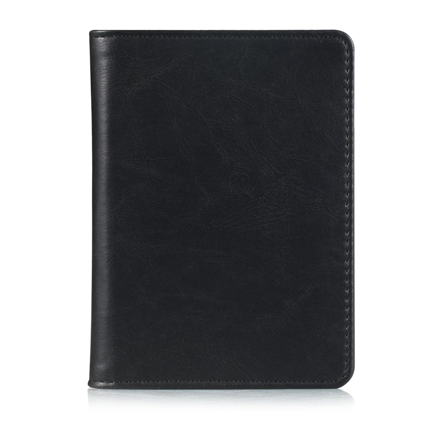 EpicGadget RFID Blocking Premium Leather Passport Holder Travel Wallet Cover Case (Black)