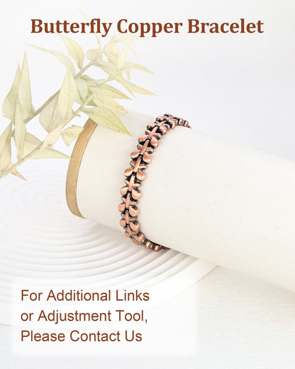 BioMag 99.99% Copper Bracelets for Women, Magnetic Bracelets with 3500 Gauss Neodymium Magnets with Adjustable Sizing Tool & Jewelry Box (Copper)