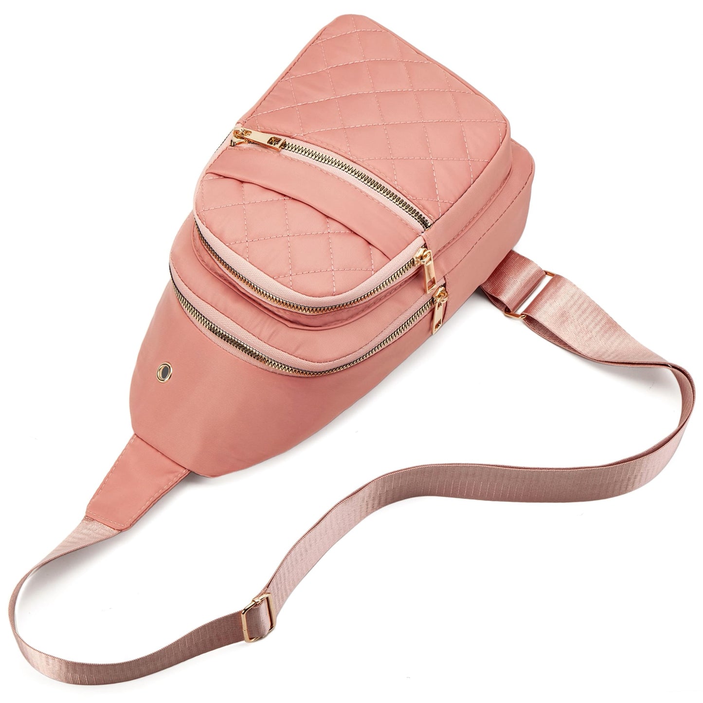 Small Sling Backpack Crossbody Sling Bag for Women, Chest Bag Daypack Fanny Pack Cross Body Bag for Outdoors Hiking Traveling - Black