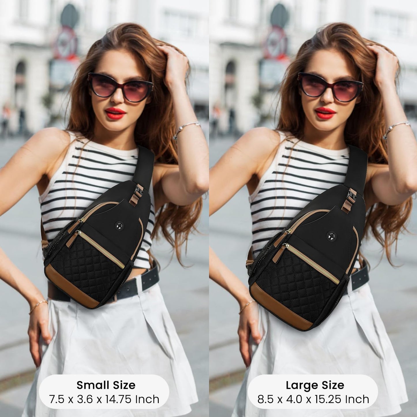 Small Crossbody Purses Bags for Women Men Travel, Chest Sling Bag Women Casual Cross Body Bag for Woman Sling Backpack